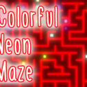 colorful neon maze 1