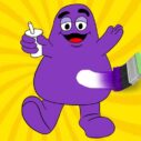 grimace shake coloring book 1