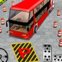 modern bus parking bus