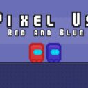 pixel us red and blue