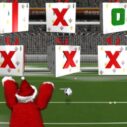 santa kick tac toe