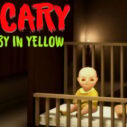 scary baby in yellow 1