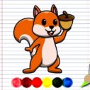 squirrel coloring adventure 1