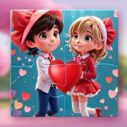 valentine couple jigsaw puzzle 2